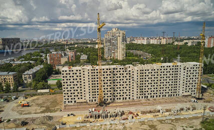 ЖК «Октябрьская набережная», Ход строительства, Август 2022, фото 5