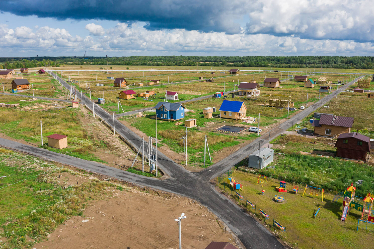 Поселок лето. КП лето Тосненский район купить участок.