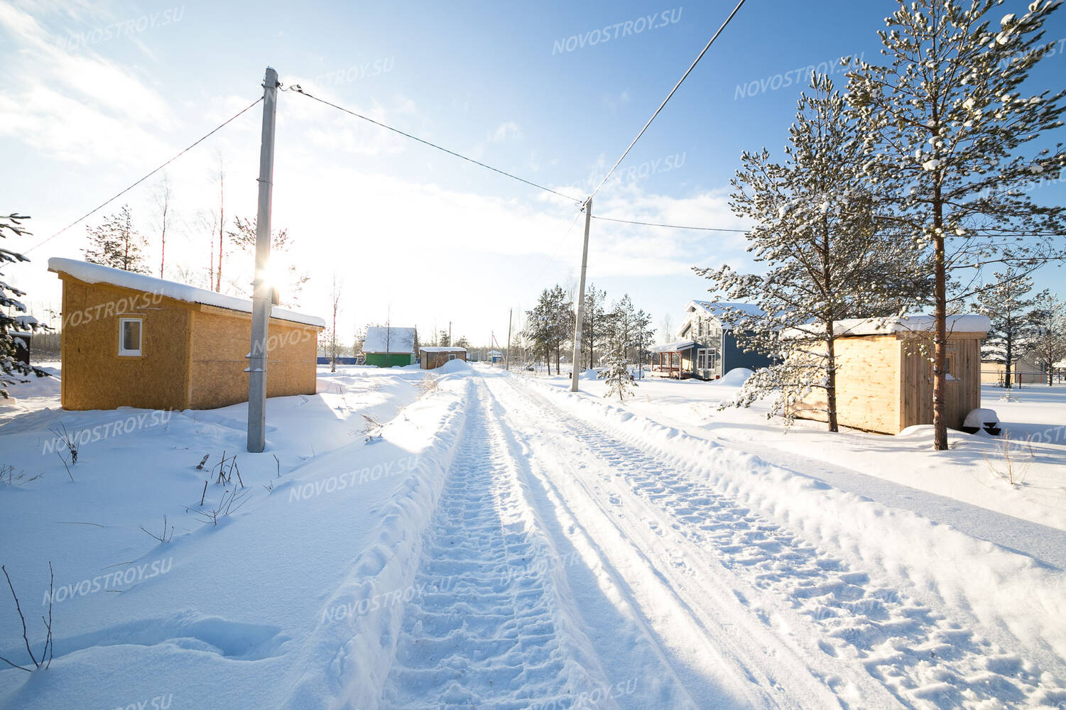 Фото и ход строительства коттеджного поселка Борисова Грива