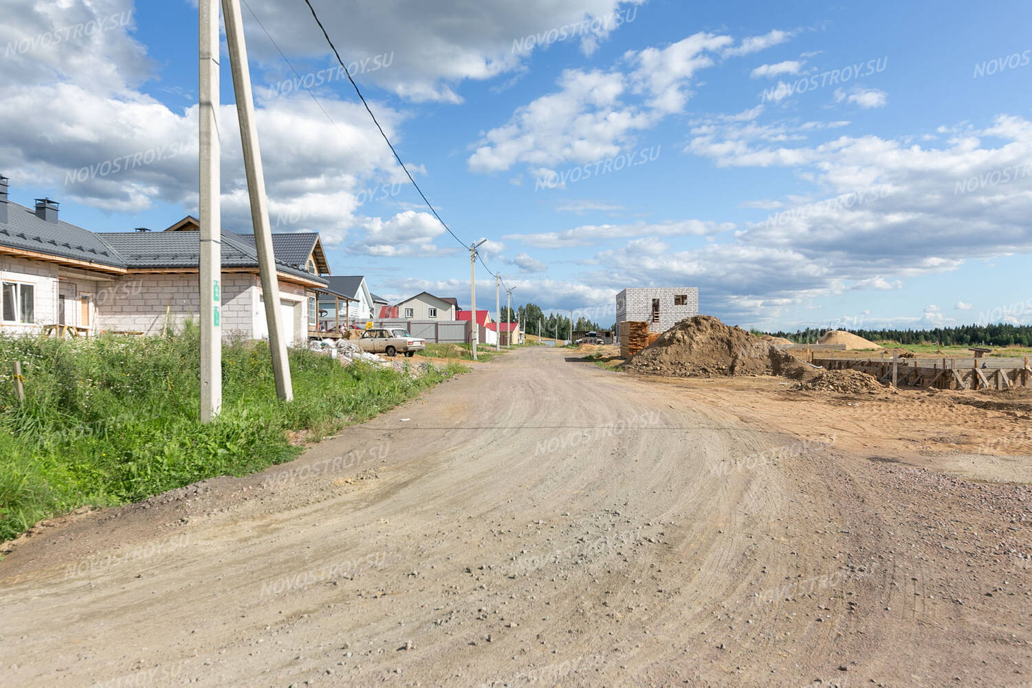 Фото и ход строительства коттеджного поселка Софийские Сады