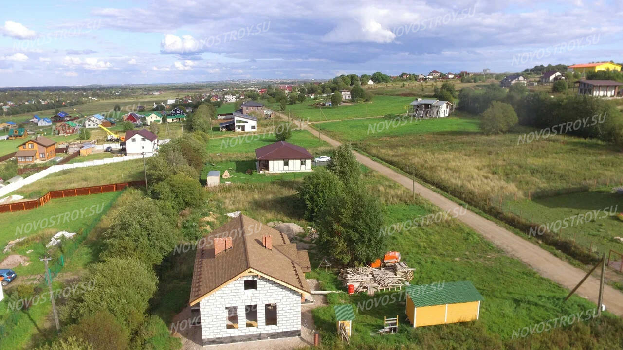 Фото и ход строительства коттеджного поселка Царский склон (Ропшинская  долина)