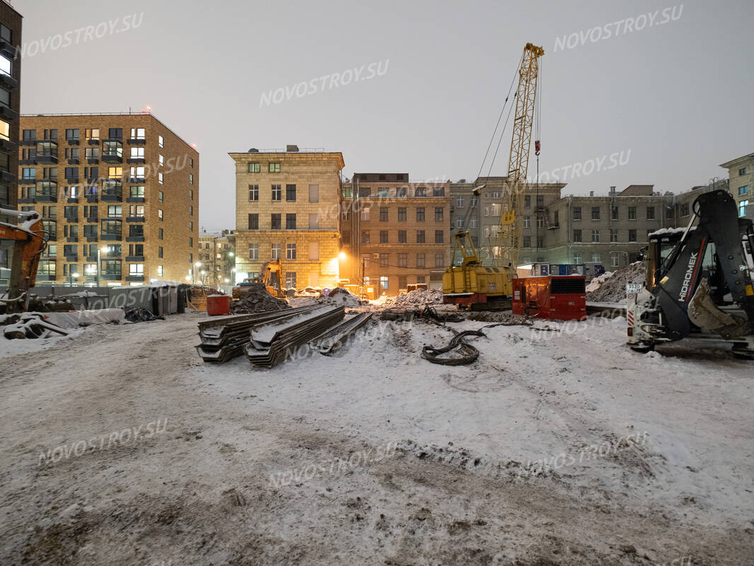 Фото и ход строительства жилого комплекса Кантемировская 11