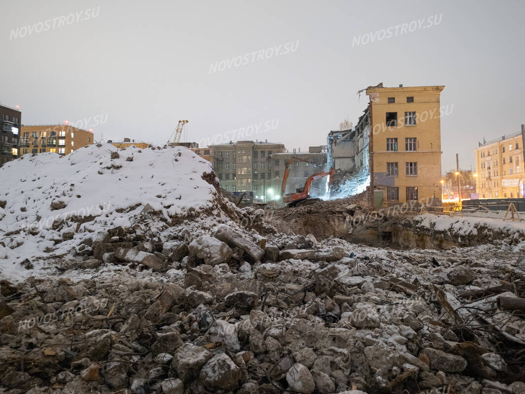 Фото и ход строительства жилого комплекса Кантемировская 11