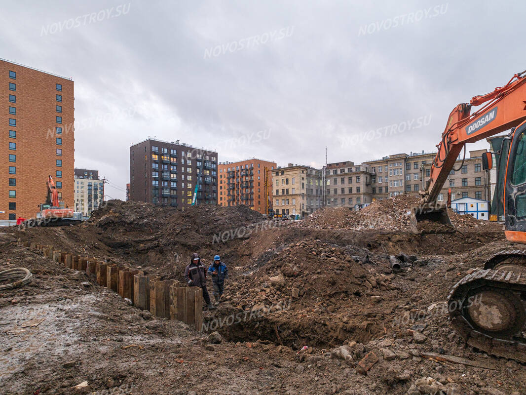 Фото и ход строительства жилого комплекса Кантемировская 11