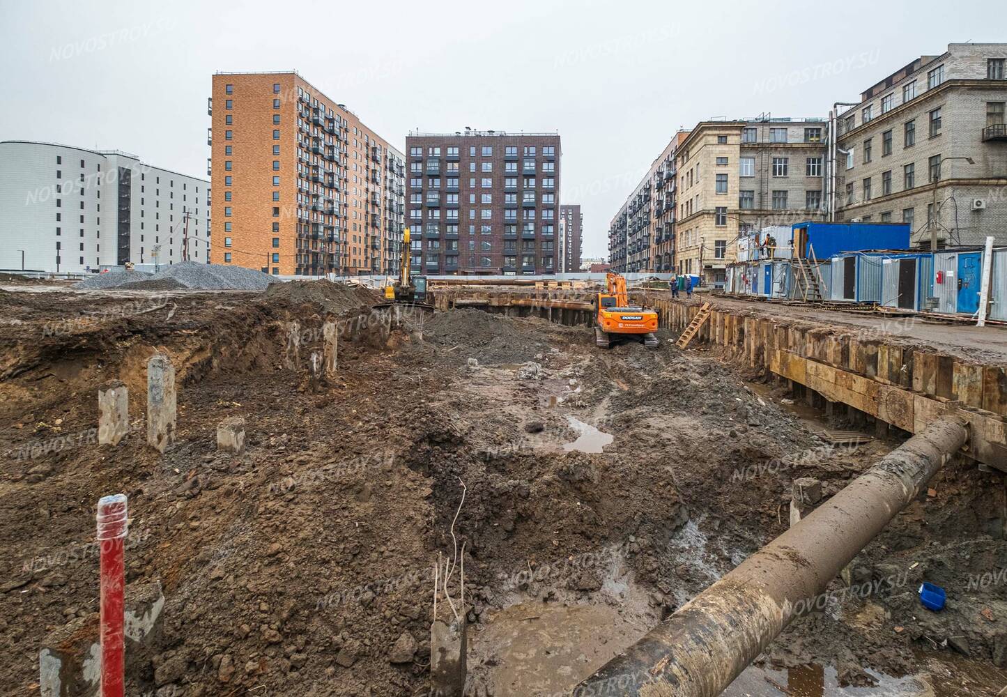 Фото и ход строительства жилого комплекса Кантемировская 11