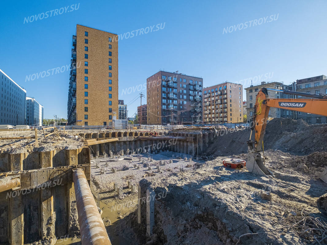 Фото и ход строительства жилого комплекса Кантемировская 11