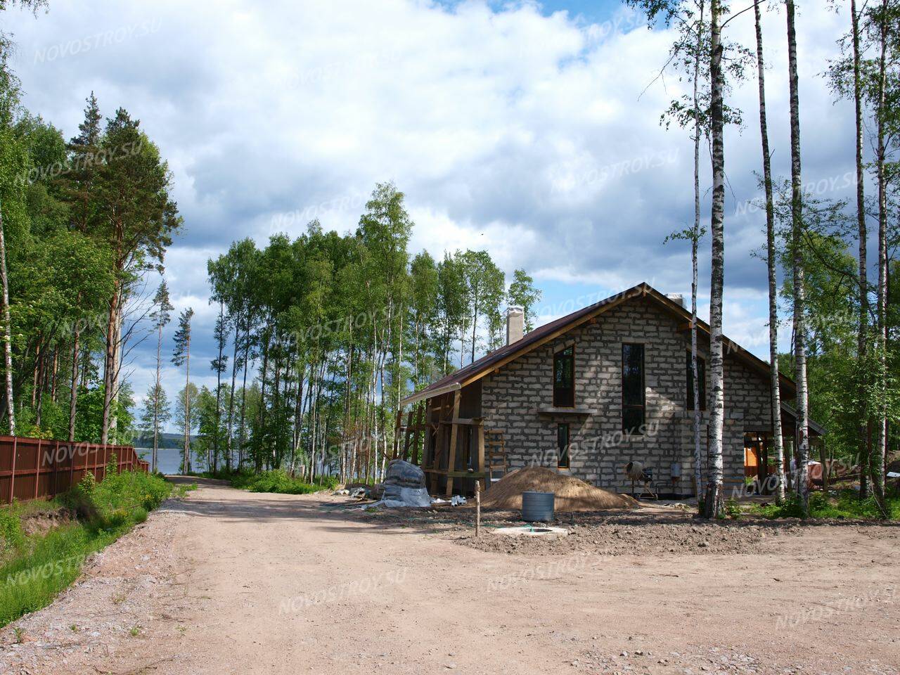 Фото и ход строительства коттеджного поселка Вуокса Вирта