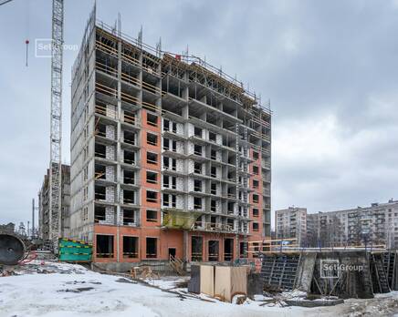 ЖК «Панорама парк Сосновка»: ход строительства корпуса №3.2, Апрель 2023