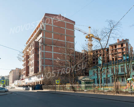 ЖК «Аристократ» (Петроградский район): общий вид на здание. 15.03.2015, Апрель 2015