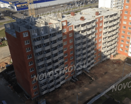 ЖК «Ивановские дворики»: ход строительства дома №8, Октябрь 2017