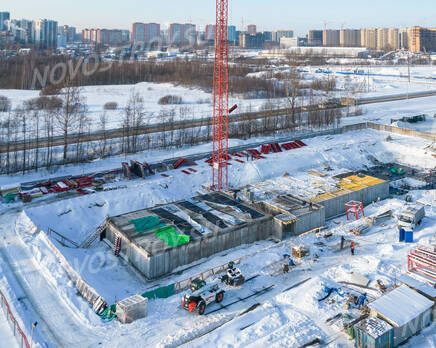 ЖК «Заречный парк»: ход строительства корпуса №9, Февраль 2022