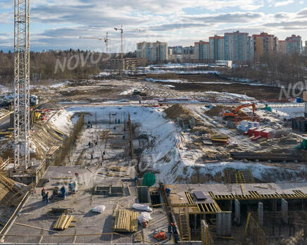 ЖК «Заречный парк»: ход строительства корпуса №9, Март 2022