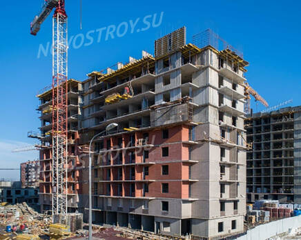 ЖК «Новое Колпино»: ход строительства корпуса №45, Апрель 2022
