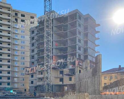 ЖК «Малая Охта»: ход строительства корпуса №3, Апрель 2022