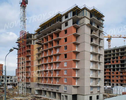 ЖК «Новое Колпино»: ход строительства корпуса №45, Май 2022