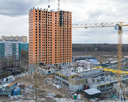 ЖК «Заречный парк»: ход строительства корпуса №2, Май 2022