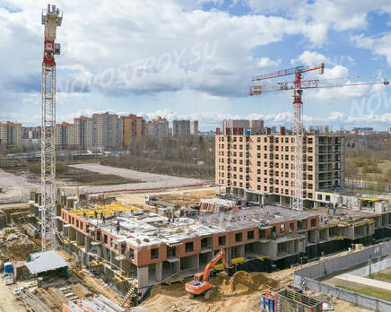 ЖК «Заречный парк»: ход строительства корпуса №9, Май 2022