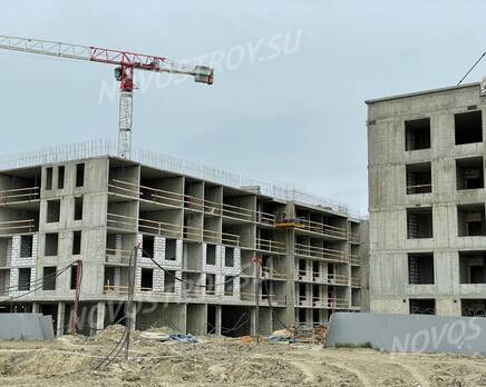 ЖК «Югтаун. Олимпийские кварталы»: ход строительства корпуса №1, Июнь 2022