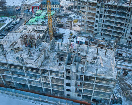 ЖК «Neva Residence»: ход строительства дом №1, Январь 2023