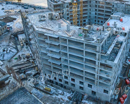 ЖК «Neva Residence»: ход строительства дом №3, Январь 2023