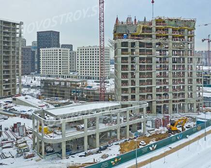 ЖК «Клубный город на реке Primavera»: ход строительства корпуса № 22, Январь 2023