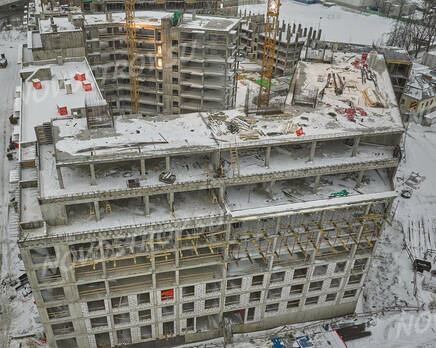 ЖК «Neva Residence»: ход строительства дом №3, Февраль 2023