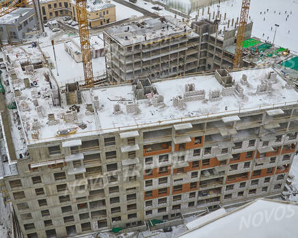 ЖК «Neva Residence»: ход строительства дом №2, Март 2023