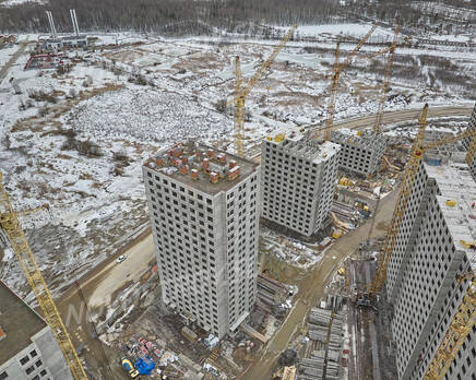ЖК «Ручьи»: ход строительства корпуса №2, Апрель 2023