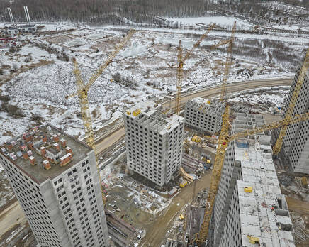 ЖК «Ручьи»: ход строительства корпуса №3, Апрель 2023