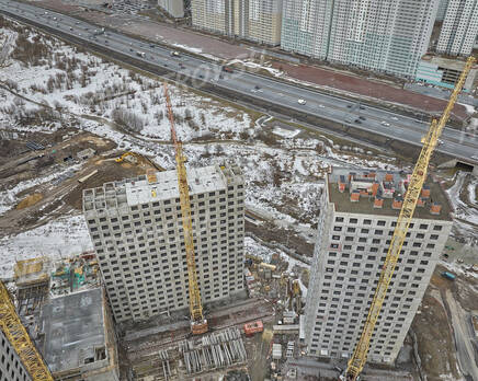 ЖК «Ручьи»: ход строительства корпуса №5, Апрель 2023