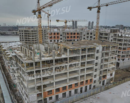 ЖК «Neva Residence»: ход строительства дома №1, Апрель 2023