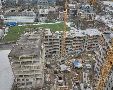 ЖК «Neva Residence»: ход строительства дома №1, Апрель 2023