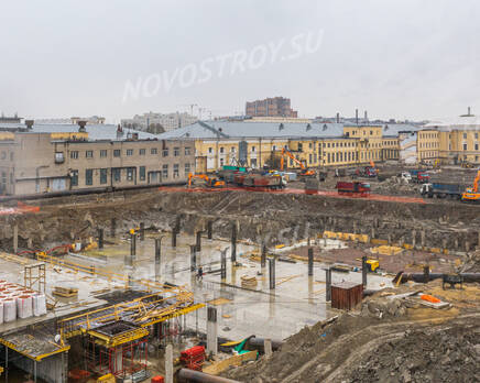ЖК «Лермонтовский 54»: ход строительства корпуса №1, Май 2023