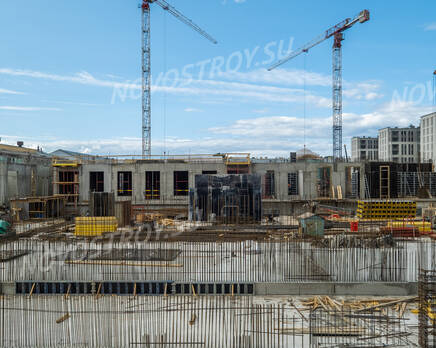 ЖК «Лермонтовский 54»: ход строительства корпуса №1, Июнь 2023