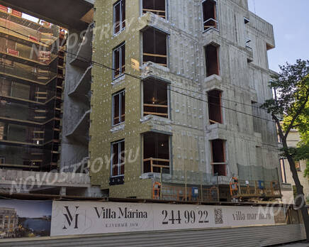 ЖК «Villa Marina»: ход строительства, Июль 2023