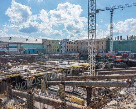 ЖК «Лермонтовский 54»: Ход строительства корпуса № 2.2, Август 2023