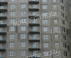 Строящийся фасад дома ЖК «Победитель» (10.05.2013 г.)