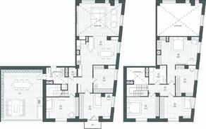 Апарт-комплекс «Королева, 13», планировка 6-комнатной квартиры, 180.90 м²