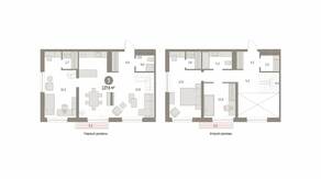 ЖК «Первый квартал», планировка 3-комнатной квартиры, 127.55 м²