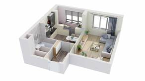 ЖК «Планерный квартал», планировка 1-комнатной квартиры, 38.78 м²