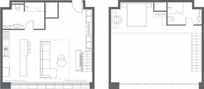Апарт-комплекс «YE'S Primorsky», планировка 2-комнатной квартиры, 76.53 м²