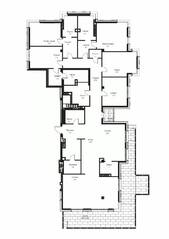 ЖК «Villa Marina», планировка 5-комнатной квартиры, 342.30 м²