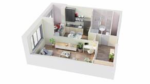 ЖК «Планерный квартал», планировка 1-комнатной квартиры, 35.83 м²