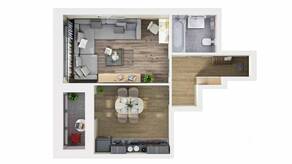 ЖК «Планерный квартал», планировка 1-комнатной квартиры, 37.10 м²