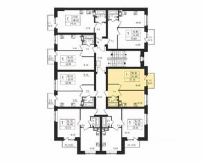 МЖК «Итальянский квартал», планировка 1-комнатной квартиры, 35.30 м²