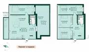 ЖК «Magnifika», планировка 4-комнатной квартиры, 183.70 м²