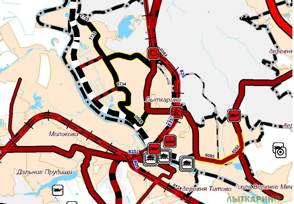 Автодорога лыткарино железнодорожный схема карта