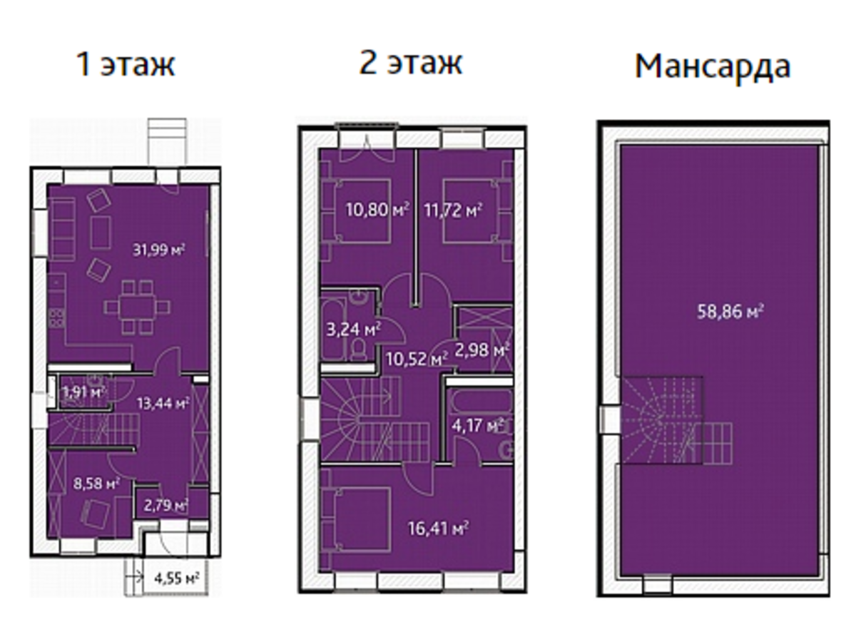 Дизайн проект таунхауса каскад парк