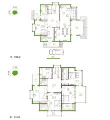 КП «HONKANOVA», планировка 5-комнатной квартиры, 350.50 м²