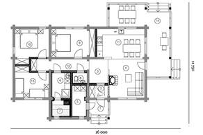КП «Зима-Лето», планировка 3-комнатной квартиры, 137.00 м²